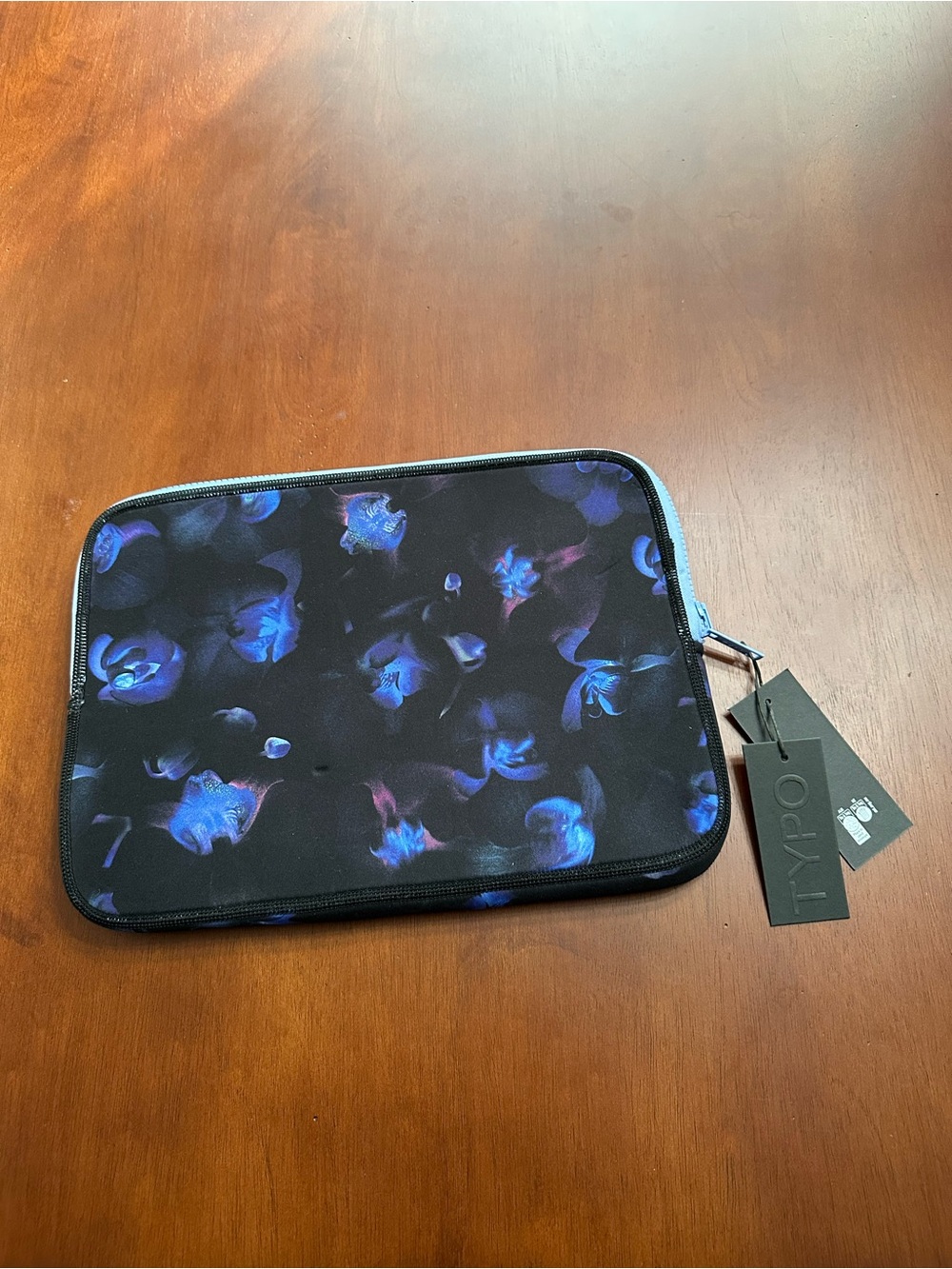 Typo Black with Orchid Design 13” Laptop Case